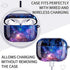 Airpods Pro Case - YOMPLOW Marble Protective Hard Case Cover Skin Portable & Shockproof Women Girls with Keychain for Apple Airpods Pro Charging Case - Galaxy Marble