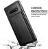 HianDier Wallet Case for Galaxy S10 Plus Slim Protective Case with Credit Card Slot Holder for Men Flip Folio Soft PU Leather Magnetic Closure Cover Case for Samsung Galaxy S10 Plus 6.4 Inches, Black
