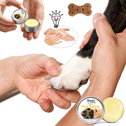 The Blissful Dog Paw Butter for Your Dog's Rough and Dry Paws, 2-Ounce
