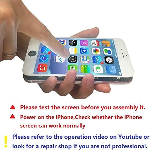 Brinonac Screen Replacement for iPhone 8/SE 2020 4.7 inch LCD Digitizer Touch Screen LCD Replacement Screen Frame Assembly Full Set with Tools and Screen Protector (Black)