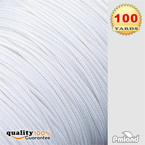 PMLAND 1 X Roll of 100 Yards Lift Shade Cord 1.2 mm - White