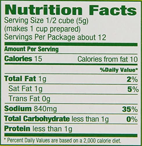 Knorr Cube Bouillon, Vegetable, 6 cubes, 2.1 oz