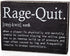 Bella Rosa Home Gamer Room Decor - Gaming Accessories for Game Room - Rage Quit Gifts Video Wall Art - Teen Boy Gifts for Boyfriend