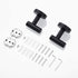 Haitis Towel Hooks Robe Hook Heavy Duty Wall Hooks Stainless Steel Coat Clothes Hook for Bathroom Kitchen Bedroom Garage Hotel Wall Mounted 4 Pack (Black)