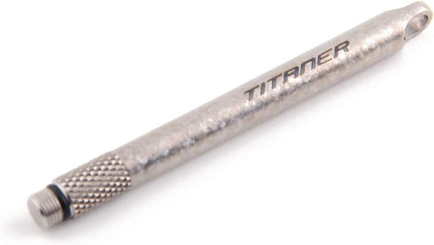 Titaner Outdoor Camping Picnic Toothpick With Protective Case Holder Nature Color (Ice Crystals-Grey)