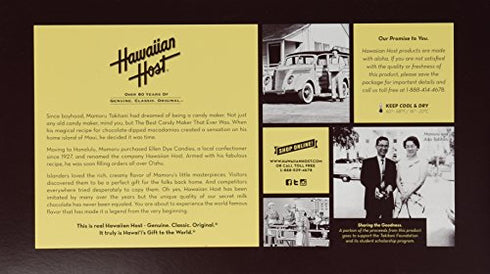 Hawaiian Host Alohamacs Dark Chocolate Covered Macadamia Nuts (1 Box)