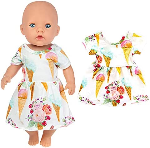 ZITA ELEMENT 10 Items 14-16 Inch Baby Doll Clothes Dresses Jumpsuit Swimsuit for 15 Inch Baby Doll, 18 Inch Girl Doll and 43cm Baby Dolls Clothes Outfits