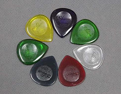 40pcs Durable Clear Large Size Bass Rock Heavy Metal Guitar Picks Plectrum 1.0/2.0/3.0 mm + 10 Grid Case
