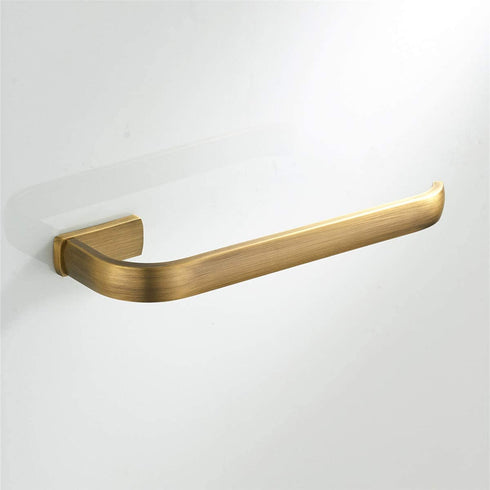 Flybath Towel Ring Holder Brass Antique Open Hanger Wall Mounted, Brushed Bronze