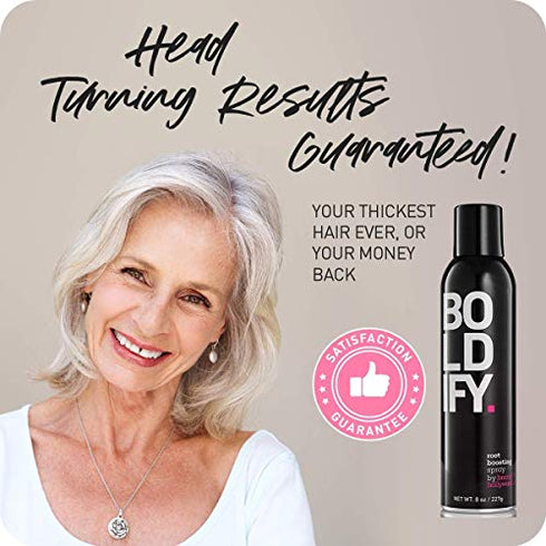 Boldify Spray Root Booster - Volumizing Mousse for Fine Hair - Root Lifter Hair Products , Texture Spray Hair Styling Products for Root Boost & Volume , Stylist Recommended - 8oz
