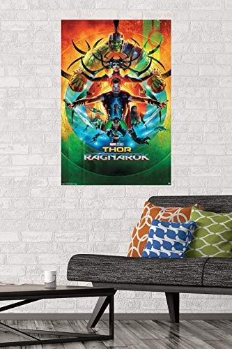 Trends International Marvel Cinematic Universe-Thor: Ragnarok-One Sheet Wall Poster, 22.375 in x 34 in, Premium Unframed Version
