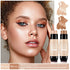 ONLYOILY 2 Pcs Contour & Highlighter Stick, Concealer & Bronzer Stick With Brush, Longwear Foundation Stick, Smooth, Blends Easily Face Makeup