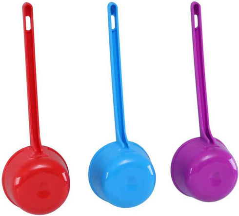Cabilock 3PCS Water Ladle Plastic Kitchen Accessories Bathroom Water Scoop Cup Bathing Ladle Container Large Ladles Bath Spoon Home Essential
