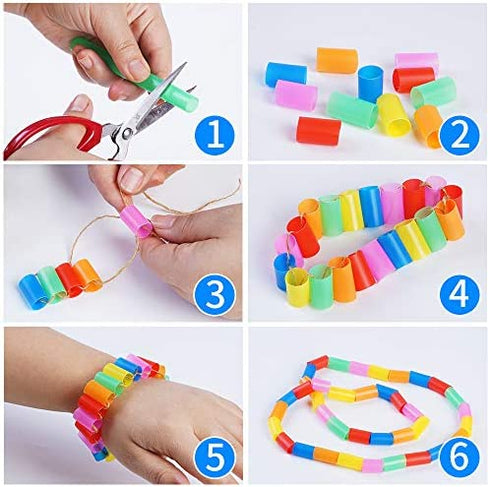 200 Pcs Jumbo Smoothie Straws,Colorful Disposable Wide-mouthed Large Straw.