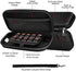 Carrying Case for Nintendo Switch and NEW Switch OLED Model(2021),iVoler Portable Hard Shell Pouch Carrying Travel Game Bag for Switch Accessories Holds 10 Game Cartridge (Black)