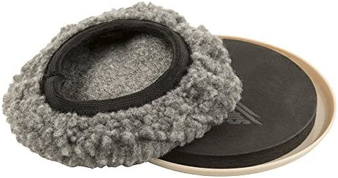 Super Sliders 5" Reusable 2-in-1 Furniture Carpet Sliders with Hardwood Socks - Slide Items Easily Without Damage Across Any Surface, Beige (4 Pieces)