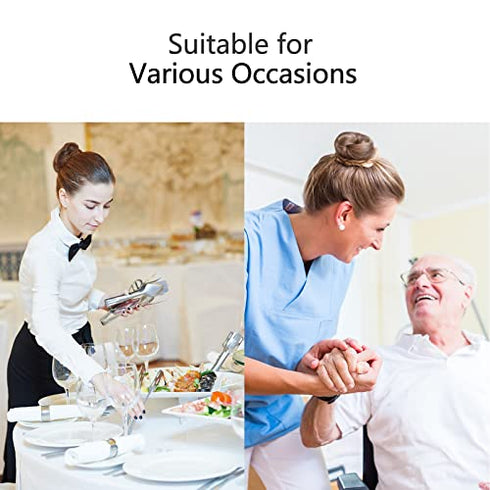 Zonon Hair Nets Invisible Elastic Edge Mesh and U Shaped Pins Set, 50 Pieces 50 cm Individual Package Invisible Hair Nets, 40 Pieces U Shaped Pins for Ballet Bun, Sleeping, Women and Wig (Brown)