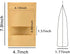 100 Pcs Kraft Paper Bags with Window, 4.7" x 7.9" Stand Up Pouches Bags, Zip Lock Food Storage Bags for Packaging Products, Reusable, Sealable