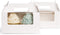 Yotruth White Cupcake Box 2 Holders?50Packs?,6.2 x 3.5 x 3.5 inch, Cupcake Carrier with Insert and Display Window Goodies Favor Candy Treat Boxs Muffin Carry Container