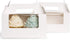 Yotruth White Cupcake Box 2 Holders?50Packs?,6.2 x 3.5 x 3.5 inch, Cupcake Carrier with Insert and Display Window Goodies Favor Candy Treat Boxs Muffin Carry Container