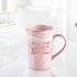 Not a Day Over Fabulous Coffee Mug Birthday Gifts for Women, Birthday Gift Ideas for Best Friends female, BBF, Her, Sister, Wife, Mom, Aunt Ceramic Marble Coffee Mug with Box Packing Pink 14OZ