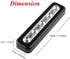 Pack of 4, WeFoonLo DIY Stick on 5 LED Touch Tap Lights Battery Powered Push Night Light for Closets, Cabinets, Cupboard, Hallway, Stairs, Attics, Garages, Car, Sheds, Storage Room (Black)