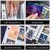 4-Pocket Baseball Card Sleeves Trading Card Binder Sleeves, 320 Pockets Double Sided Baseball Card Protectors Plastic Card Holder Fit for Trading Cards, Sport Cards (Each Page 6.1 × 7.8 inches)