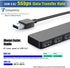4-Port USB Hub 3.0, T-Sound USB Splitter for Laptop, Ps4 Keyboard and Mouse Adapter for Dell, Asus, HP, MacBook Air, Surface Pro, Acer, Xbox, Flash Drive, Mobile HD, Console, Printer, Camera
