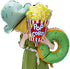 26 x 17 inch Popcorn Party Balloons Movie Popcorn Balloon Foil Party Balloon mylar balloon Movie Night Themed Party Decoration Balloons,10 pcs