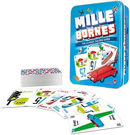 Mille Bornes The Classic Racing Game | Fast-Paced Card Game | Strategy Game | Fun Family Game for Adults and Kids | Ages 7 and Up | 2-6 Players | Average Playtime 20 Minutes | Made by Zygomatic