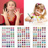 AUGSUN 240 Piece Sticker Earrings 3D Gems Sticker Girls Sticker Earrings Self-Adhesive Glitter Craft Crystal Stickers