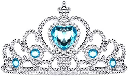 Tacobear Princess Dress Up for Little Girls Crown Cape Jewelry Halloween Costume Accessories Set for Kids Age 3-6 Years