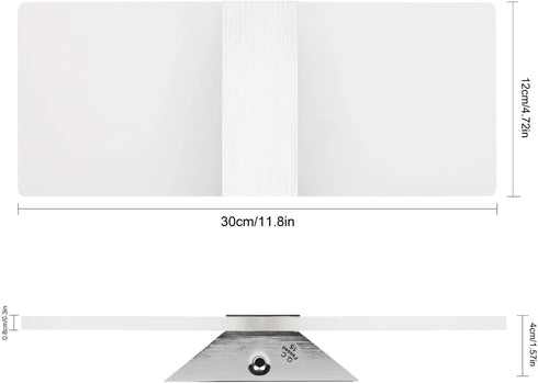 Modern LED Acrylic Wall Sconce 12W Cool White 6000K Up Down Lamp for Bedroom Corridor Stairs Bathroom Indoor Lighting Fixture Lamps Home Room Decor Not Dimmable No Plug(1 Pack)