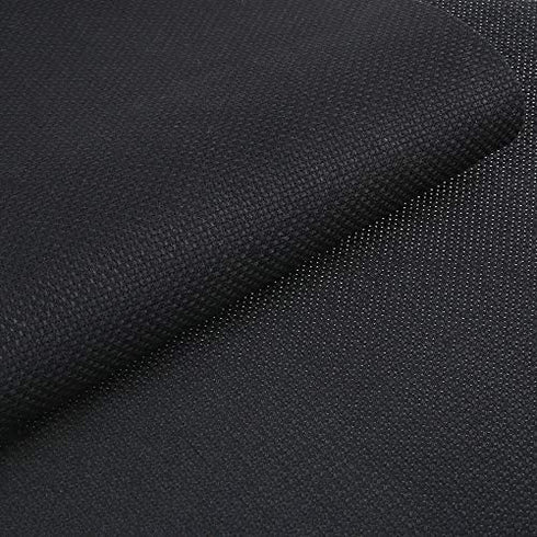 Pllieay 6 Pieces 14 Count Black Classic Reserve Aida Cloth Cross Stitch Cloth, 12 by 18 Inch (Black)