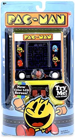 Basic Fun Arcade Classics - Pac-Man Color LCD Retro Mini Arcade Game , Yellow
