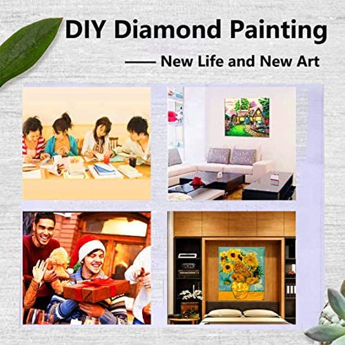 Diamond Painting Kits Dinosaur, VAIIEYO Diamond Art Animal, Paint by Numbers Dragon Full Drill Round Rhinestone Craft Canvas for Home Wall Decor 12x16 inch