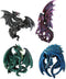 Dragon's Lair Ruth Thompson Set of 4 Collectible Sculptural Dragons Refrigerator Magnets Gift Decor