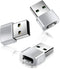 Basesailor USB to USB C Adapter 3 Pack,Zinc Alloy Type C Female to A Male Charger Block-Converter for iPhone 12 13 14 Pro Max,Airpods,iPad 8 10 Air 4 5 Mini 6,Samsung Galaxy Z Fold Flip S23 A53 Watch