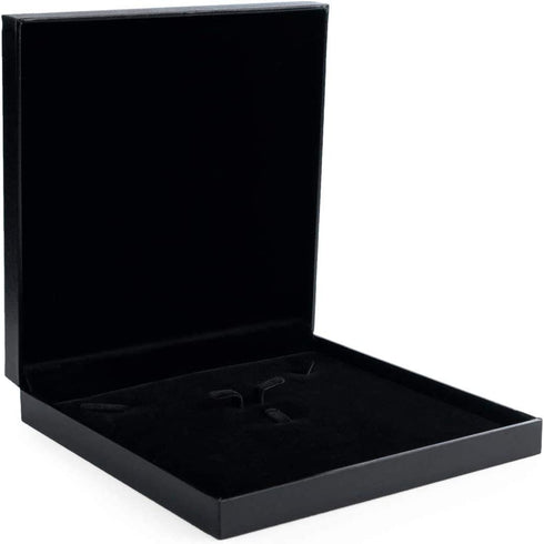 Oirlv Black Jewelry Set Box,Ring/Earrings/Big Necklace Gift Case