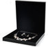Oirlv Black Jewelry Set Box,Ring/Earrings/Big Necklace Gift Case