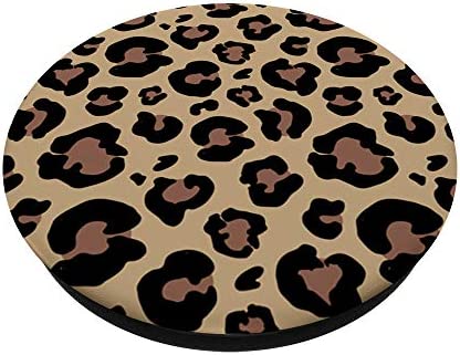 Leopard Print Phone Mount Lioness Hand Holder Gift for Girls PopSockets PopGrip: Swappable Grip for Phones & Tablets