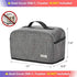 HOMEST Toaster Dust Cover with Pockets Compatible with Cuisinart 2 Slice Toaster, Can Hold Jam Spreader Knife & Toaster Tongs, Dust and Fingerprint Protection, Grey
