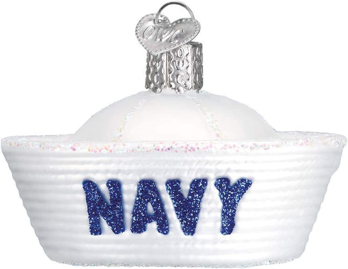 Old World Christmas Navy Cap Ornament, Multi