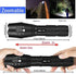 BINWO LED Tactical Flashlight, Super Bright High Lumen XML T6 LED Flashlights Portable Outdoor Water Resistant Torch Light Zoomable Flashlight with 5 Light Modes, 2 Pack