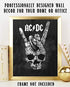 AC~DC Band Song Art Poster"Highway To Hell"- 8 x 10 Wall Print- Ready To Frame. Iconic Rock Song Poster Print. Home-Studio-Bar-Dorm-Man Cave Decor. Perfect Gift For All AC/DC Fans.