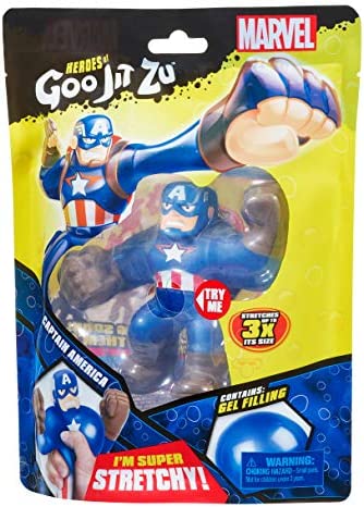 Heroes of Goo Jit Zu Licensed Marvel Hero Pack - Captain America, Multicolor (41057)