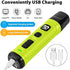 Casfuy Dog Nail Grinder with 2 LED Light - New Version 2-Speed Powerful Electric Pet Nail Trimmer Professional Quiet Painless Paws Grooming & Smoothing for Small Medium Large Dogs(Green)