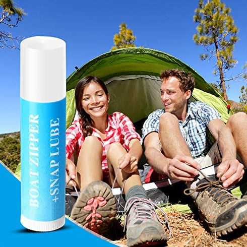 Snap and Zipper Lubricant Zip Wax for Boat Care Marine Snap Lube Stick Tube for Boat, Canvas, Wetsuit Drysuit, Bimini Snap