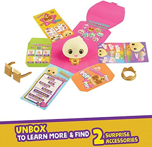 My Squishy Little Golden Dumpling – Interactive Doll Collectible with Accessories – Dart (Gold)