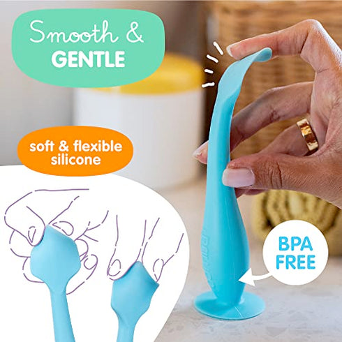 Bumco Diaper Cream Spatula - Baby Bum Brush for Butt Paste Diaper Cream, Baby Butt Cream Diaper Cream Applicator, Butt Spatula Baby Necessities, Diaper Cream Brush, Blue
